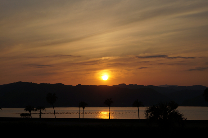 綺麗な夕陽